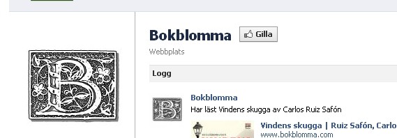 Bokblomma på Facebook