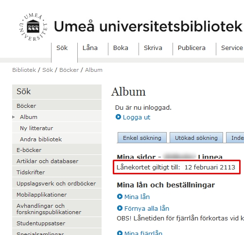 100 år av bibliotekslån