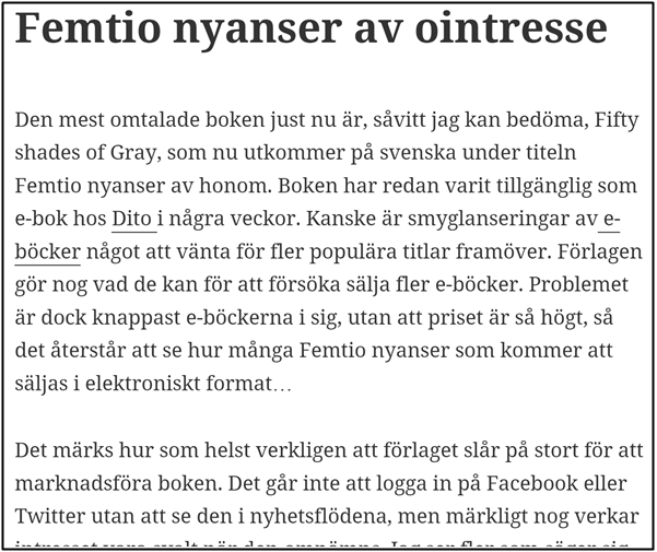 Nostalgitorsdag: Mitt ointresse för Femtio nyanser av honom