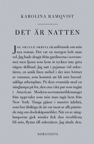 Det är natten av Karolina Ramqvist