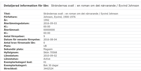 Hej då Strändernas svall, nu får du bo på biblioteket igen