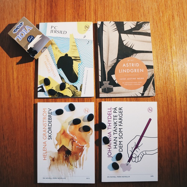 Fyra blandade noveller: Skördebrev, Författarnas himmel, Luise Justine Mejer, Han tänkte på dem som färger
