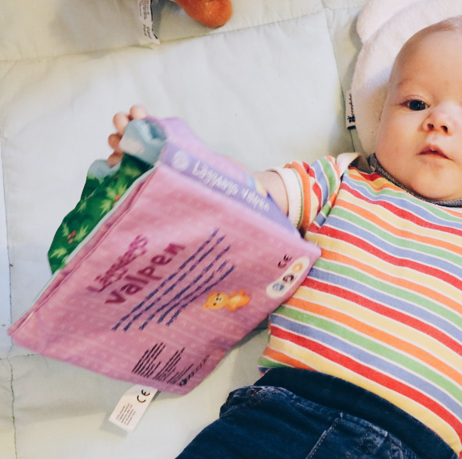 Böcker för bebisar: 4 böcker med min 4 månaders bebis