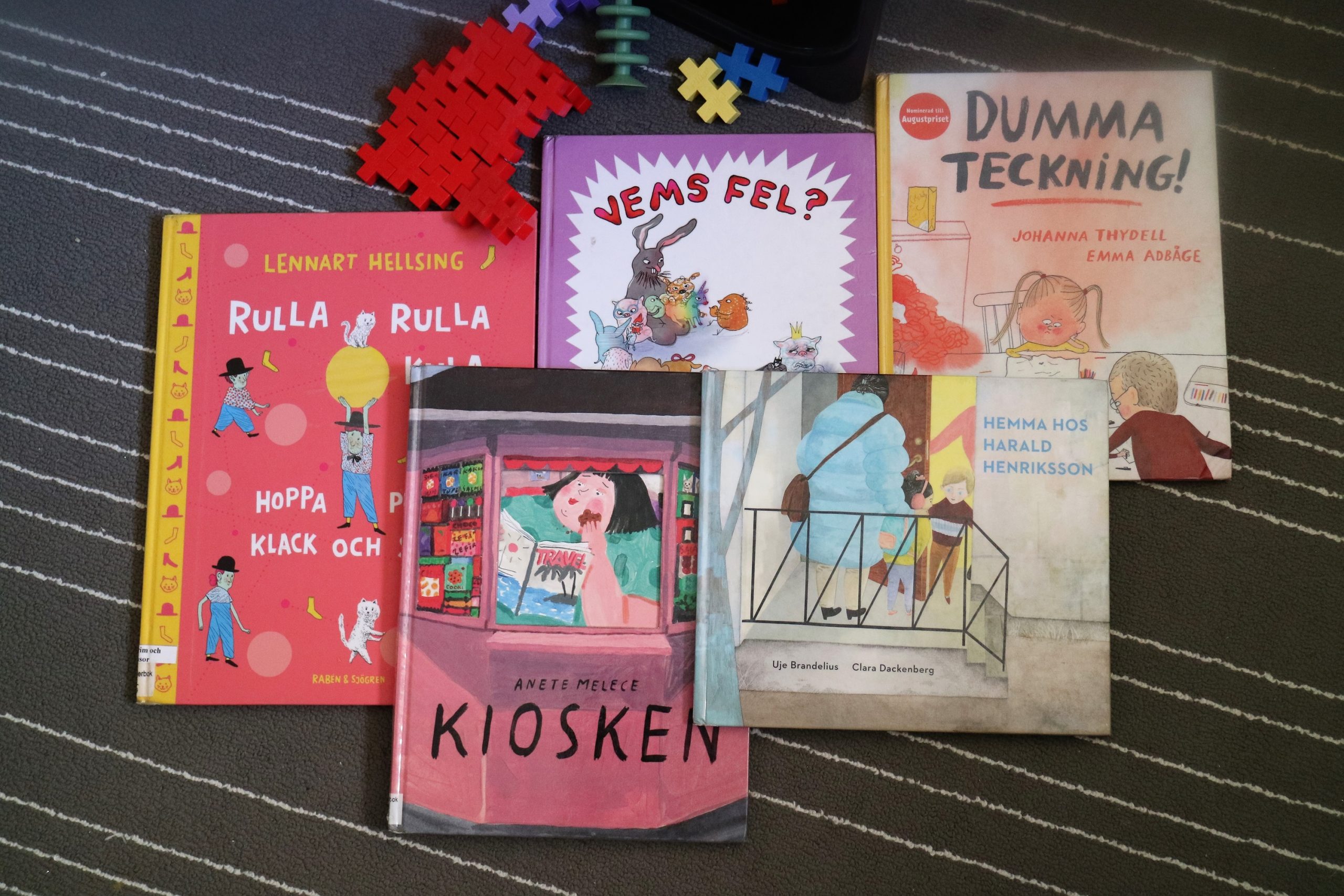 5 biblioteksböcker jag läser med 2-åringen